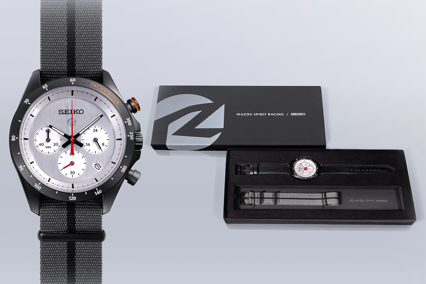 SEIKOコラボ MAZDA SPIRIT RACING クロノグラフウォッチ セイコー＞＜MAZDA SPIRIT RACING ＞｜NEWS｜セイコー 法人様
