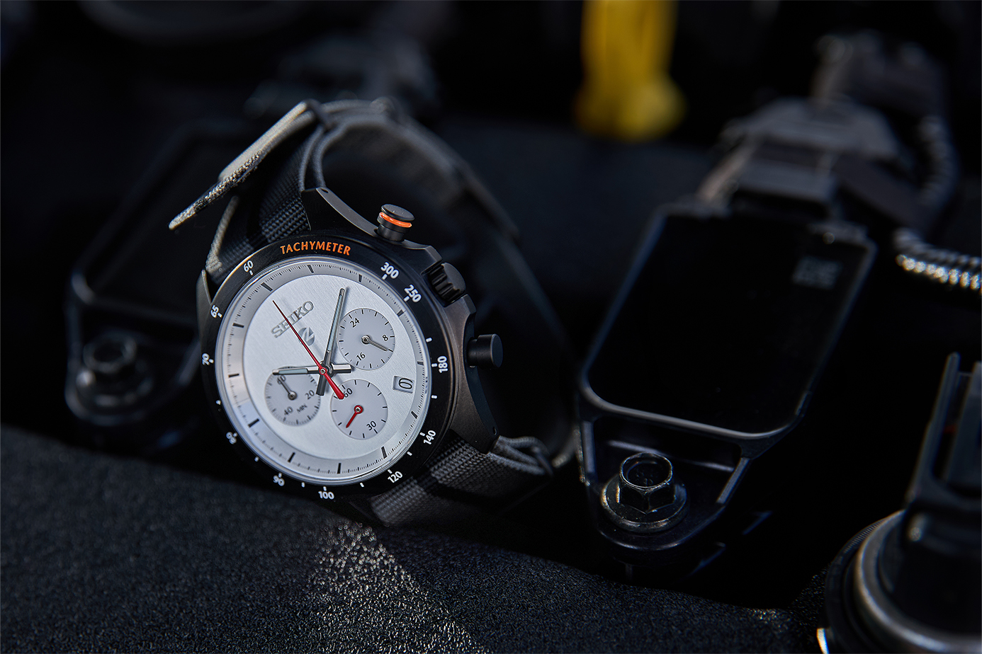 SEIKOコラボ MAZDA SPIRIT RACING クロノグラフウォッチ SEIKOｺﾗﾎﾞ】MAZDA SPIRIT RACING ｸﾛﾉｸﾞﾗﾌｳｵｯﾁ