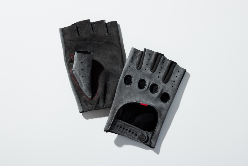 ドライビンググローブ ハーフ GRAY SUEDE EDITION