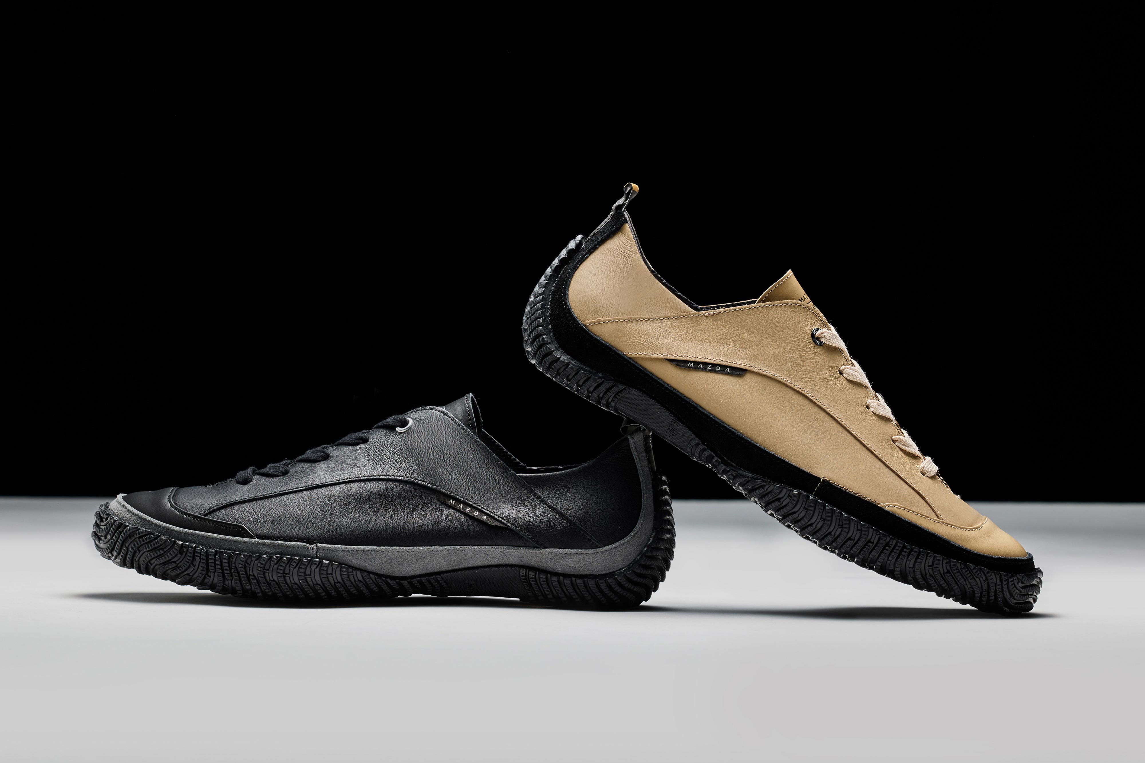 レザースニーカー SP-MZD（BLACK/BLACK)