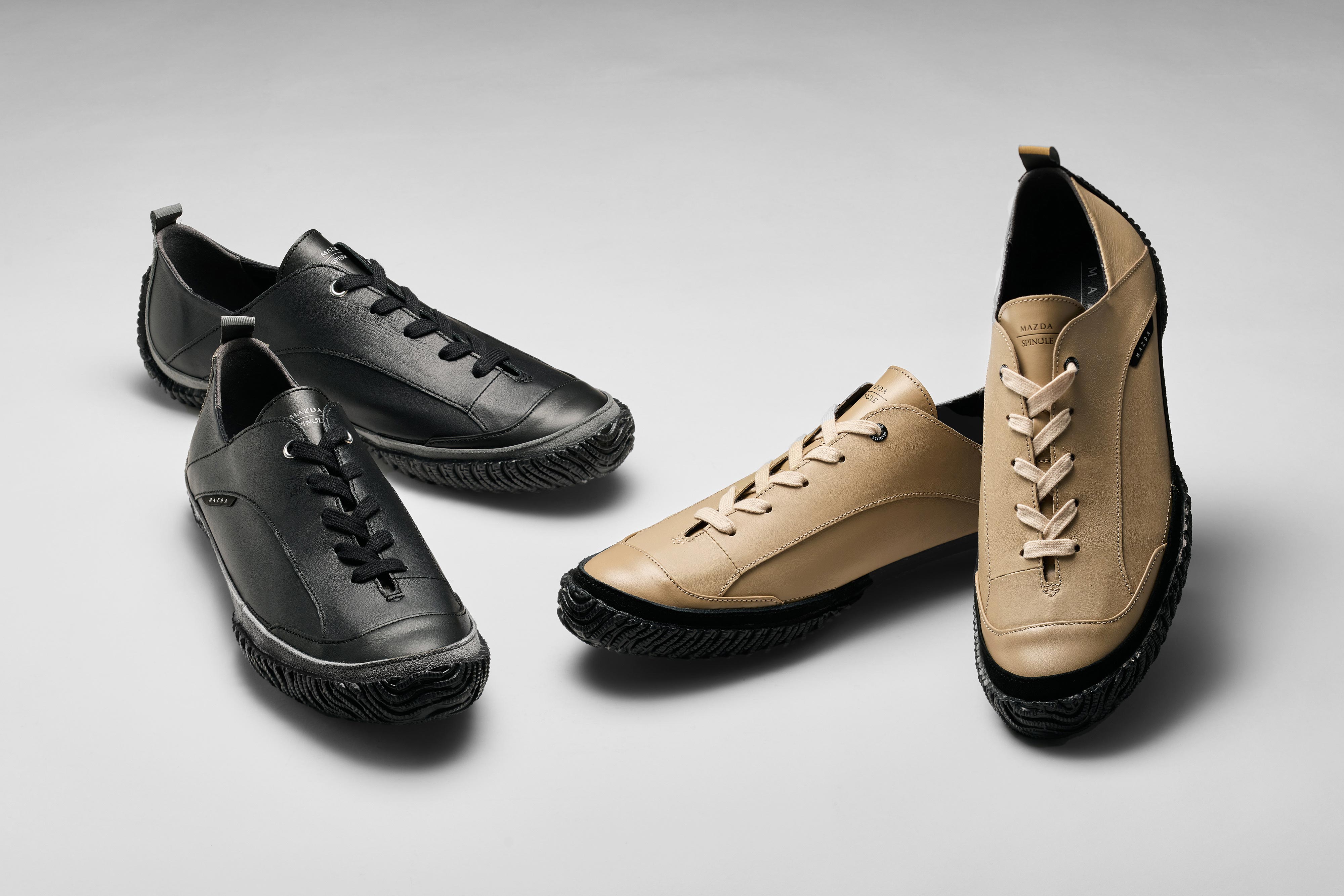 レザースニーカー SP-MZD（BLACK/BLACK)