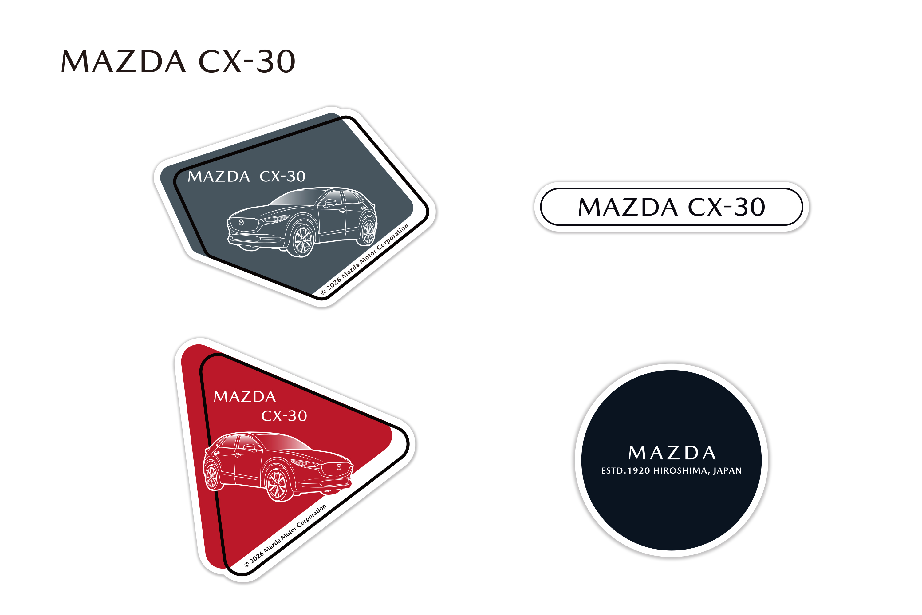 車種ステッカー｜MAZDA COLLECTION ONLINE SHOP