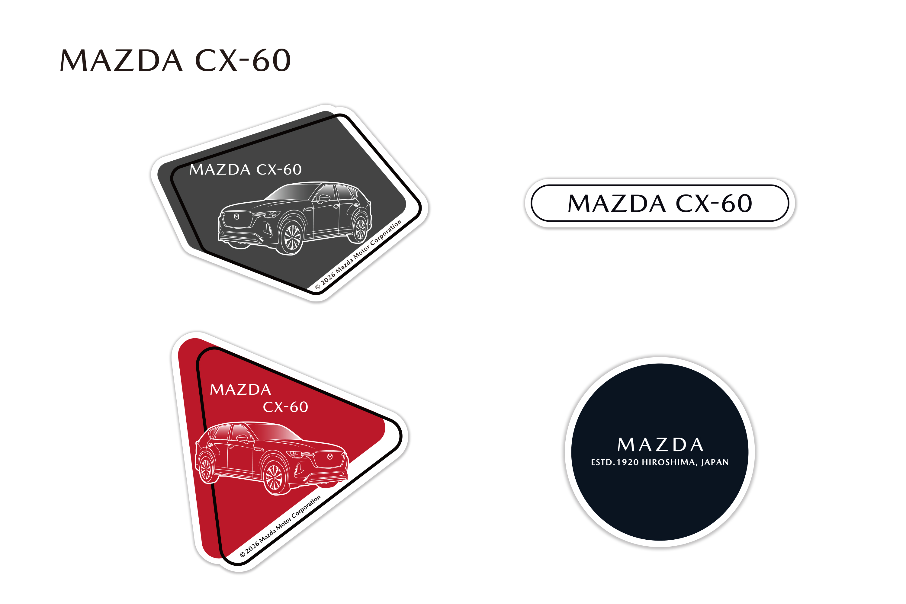 ステッカー　確認用 車種ステッカー｜MAZDA COLLECTION ONLINE SHOP
