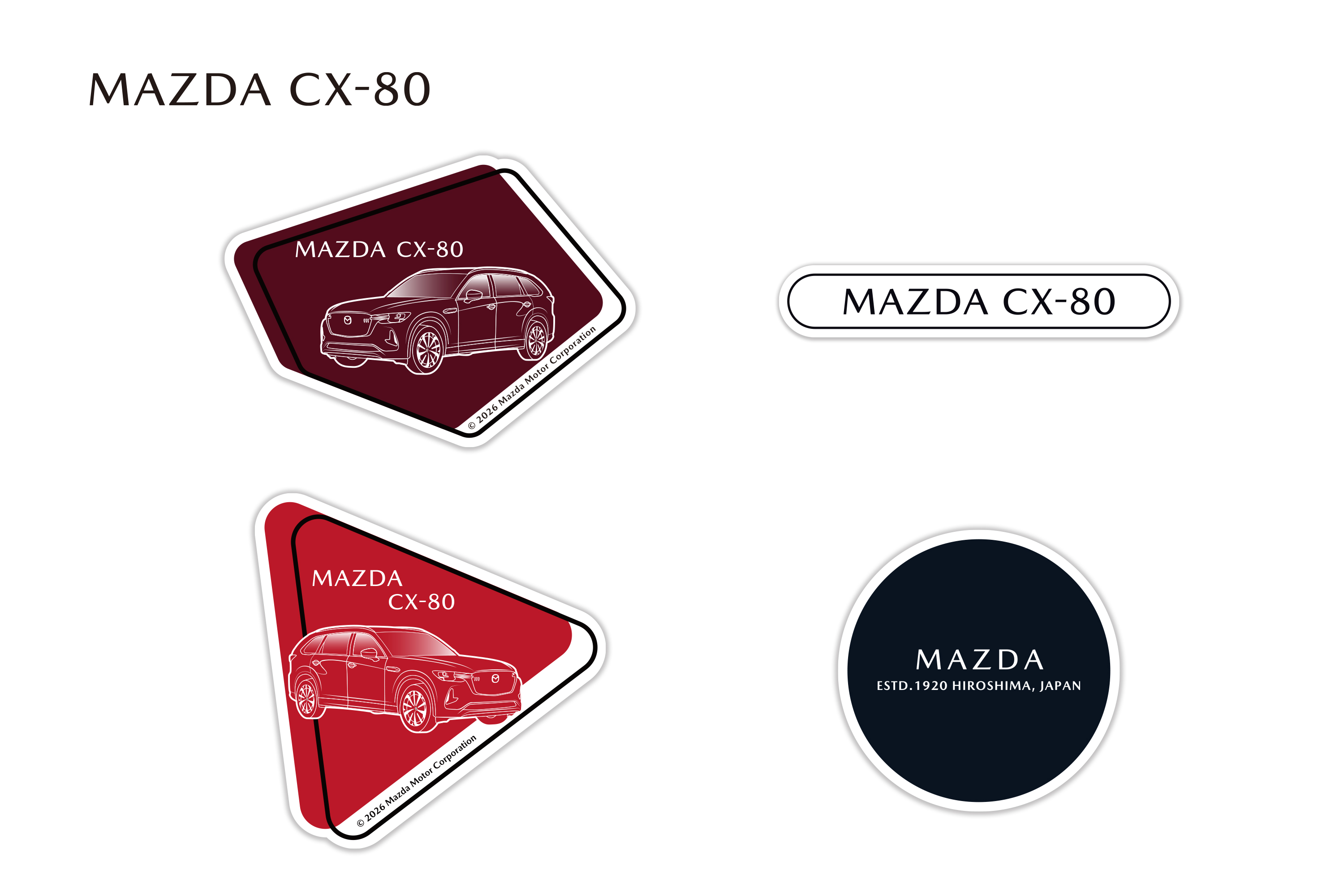 車種ステッカー｜MAZDA COLLECTION ONLINE SHOP