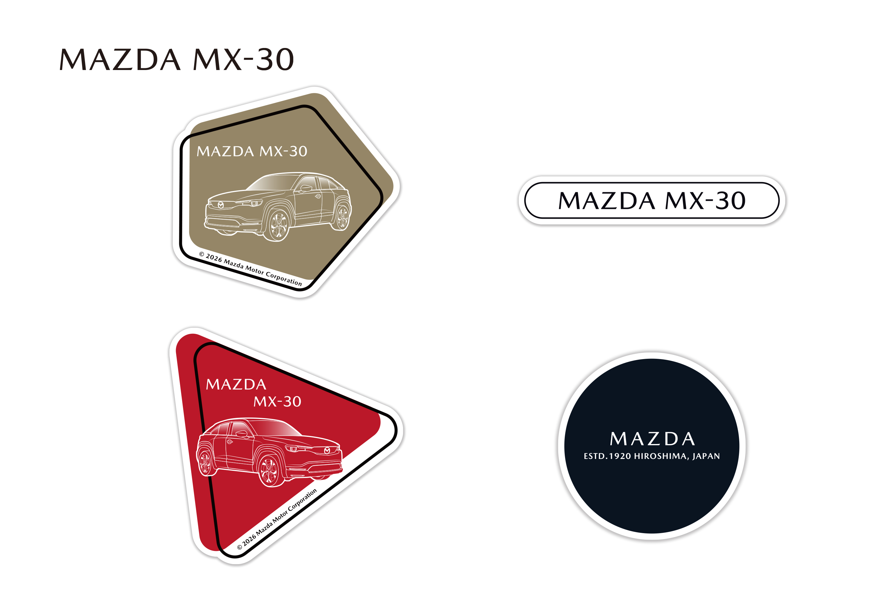 車種ステッカー｜MAZDA COLLECTION ONLINE SHOP